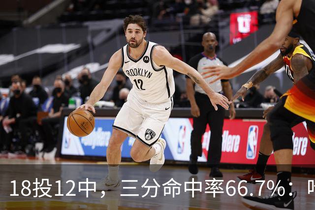 18投12中，三分命中率66.7%：哈登米切尔喂出的新武器